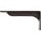 Ekena Millwork Embrey Steel Bracket, Hammered Dark Bronze 2"W x 10"D x 4 3/4"H BKTM02X10X04EBHDB - alternate 7